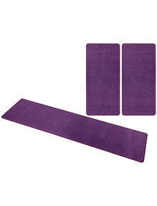 Hanse Home Collection koberce Kobercová sada Nasty 101150 Purple - 3 díly: 70x140 cm (2x), 70x240 cm (1x) cm