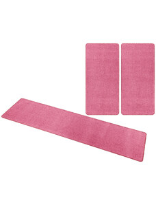 Hanse Home Collection koberce Kobercová sada Nasty 101147 Pink - 3 díly: 70x140 cm (2x), 70x240 cm (1x) cm