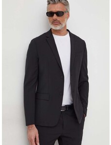 Vlněná bunda Calvin Klein černá barva, K10K112935