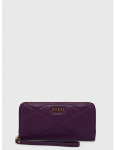 Peněženka Guess CILIAN fialová barva, SWQB91 91460