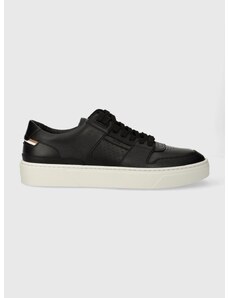 Kožené sneakers boty BOSS Gary černá barva, 50512161