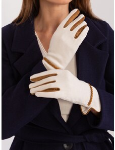 ITALSKÁ MÓDA Světle béžové elegantní rukavice