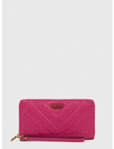 Peněženka Guess JANIA růžová barva, SWGA91 99630