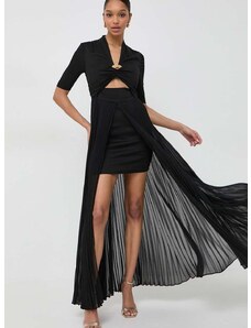 Šaty Karl Lagerfeld černá barva, maxi