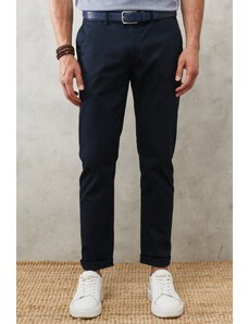 AC&Co / Altınyıldız Classics Men's Navy Blue Slim Fit Slim Fit Flexible Chino Pants with Side Pockets.
