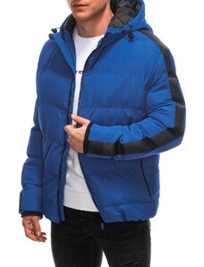 EDOTI Pánská prošívaná zimní bunda - modrá V3 EM-JAHP-0101
