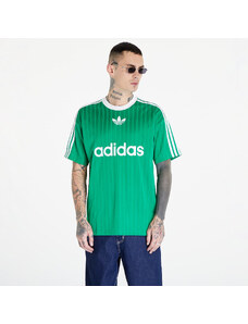 adidas Originals Pánské tričko adidas Adicolor Poly Short Sleeve Tee Green/ White