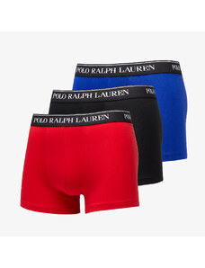 Boxerky Ralph Lauren Stretch Cotton Classic Trunk 3-Pack Blue/ Red/ Black