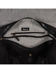 Bagind Putuy Misty - unisex cestovní taška látková s koženými detaily černá