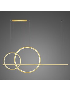 Altavola Design LED závěsné světlo LINEA No.4 B Φ60/40 cm gold 3000K