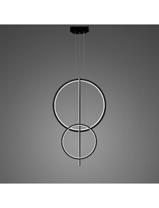 Altavola Design LED závěsné světlo LINEA No.5 B Φ60/40 cm black 3000K