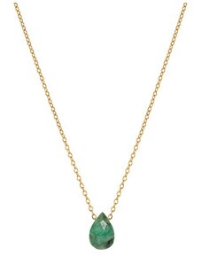 Dámský náhrdelník Smaragd - Kapka ambicí - Zlatá Trimakasi