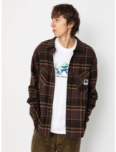 Polar Skate Mike Flannel (brown/mauve)hnědá