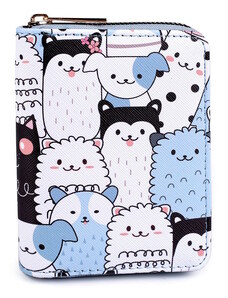 Charm Dětská peněženka kočky a psi kreslený motiv 9,5x12,5 cm