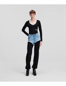 DŽÍNY KARL LAGERFELD JEANS KLJ JERSEY BLOCK DENIM