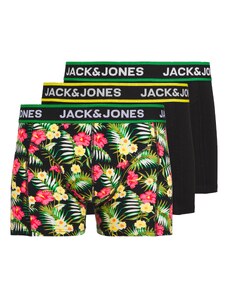 JACK & JONES Boxerky zelená / pink / černá / bílá