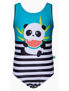 Veselé dívčí plavky Dedoles Panda (D-K-SCL-S-OPS-C-1260) 2-4 roky