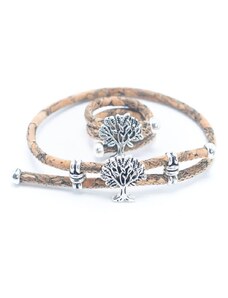 Ecopeople Korkový set šperků - Strom