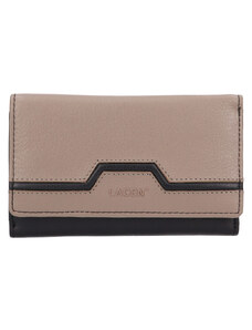 Dámská kožená peněženka Lagen Madrea - béžovo-černá
