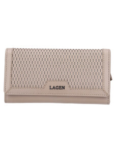 Dámská kožená peněženka Lagen Rastaf - béžová
