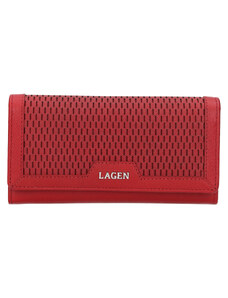 Dámská kožená peněženka Lagen Rastaf - červená