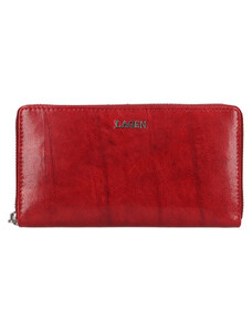 Dámská kožená peněženka Lagen Ajlic - tmavě červená