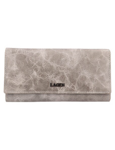 Malá dámská kožená peněženka Lagen Dorote - šedá