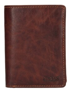 Pánská kožená peněženka Lagen Polrech - hnědá