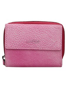 Dámská kožená peněženka Lagen Carmena - růžová