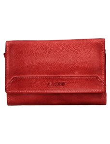 Dámská kožená peněženka Lagen Denissa - červená