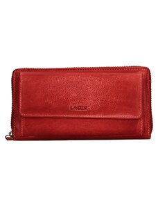 Dámská kožená peněženka Lagen Maria - červená