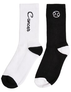 MT Accessoires Zodiac Socks 2-Pack černo/bílá rakovina