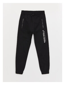 LC Waikiki Boy's Jogger Sweatpants with Printed Elastic Waist