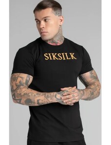 Tričko SIKSILK Muscle Fit black