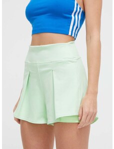 Tréninkové šortky adidas Performance Tennis Match zelená barva, hladké, high waist, IS7252