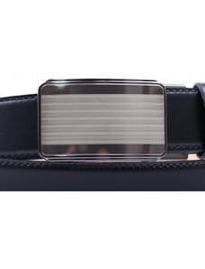 Penny Belts Pánský kožený opasek s plnou sponou automat 235-020-A11 černý