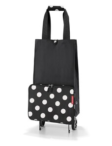 Nákupní taška na kolečkách Reisenthel Foldabletrolley Dots white