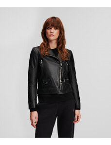 BUNDA KARL LAGERFELD IKONIK GLITTER LEATHER BIKER