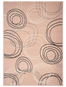 Alfa Carpets Kusový koberec Kruhy powder pink - 160x230 cm