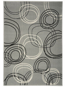 Alfa Carpets Kusový koberec Kruhy grey - 160x230 cm