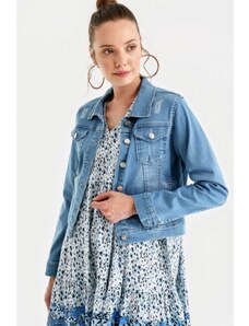 Bigdart 0612 Pocket Denim Jacket - Light Blue