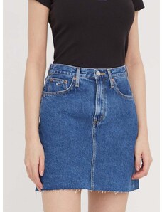 Džínová sukně Tommy Jeans mini, DW0DW17285