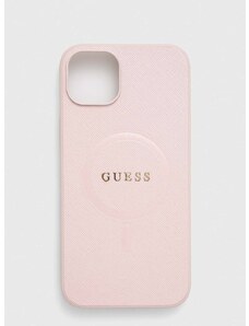 Obal na telefon Guess iPhone 15 Plus / 14 Plus 6.7'' růžová barva