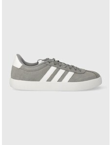 Kožené sneakers boty adidas COURT šedá barva, ID6276