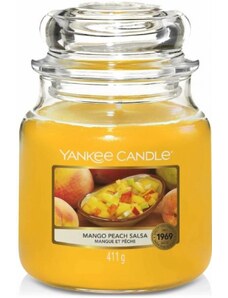 Yankee Candle vonná svíčka Classic ve skle střední Mango Peach Salsa