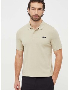 Polo tričko Calvin Klein zelená barva, K10K111196