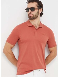 Bavlněné polo tričko Calvin Klein oranžová barva, K10K111657