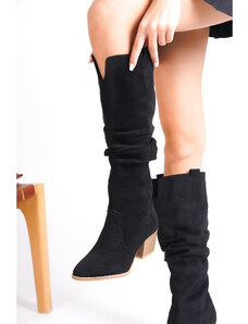 Capone Outfitters Below the Knee Pointed Toe Heeled Women's Boots