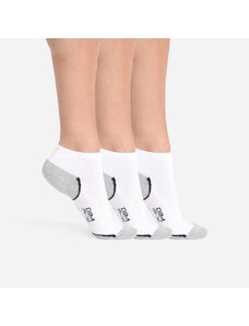 Blancheporte Sada 3 párů sportovních ponožek DIM bílá/šedá 39-42