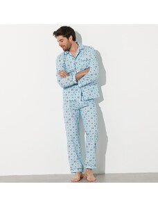 Blancheporte Klasické pánské pyžamo s potiskem modrá 97/106 (L)